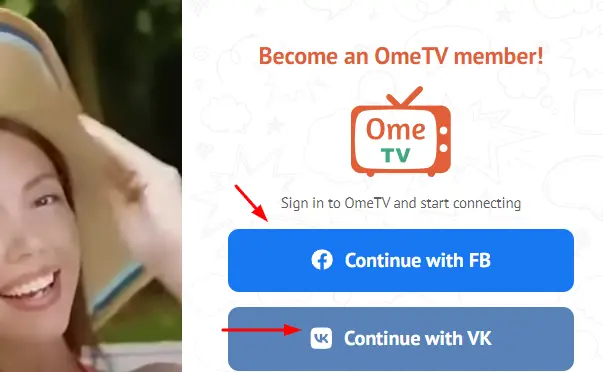 How to login into Ome tv